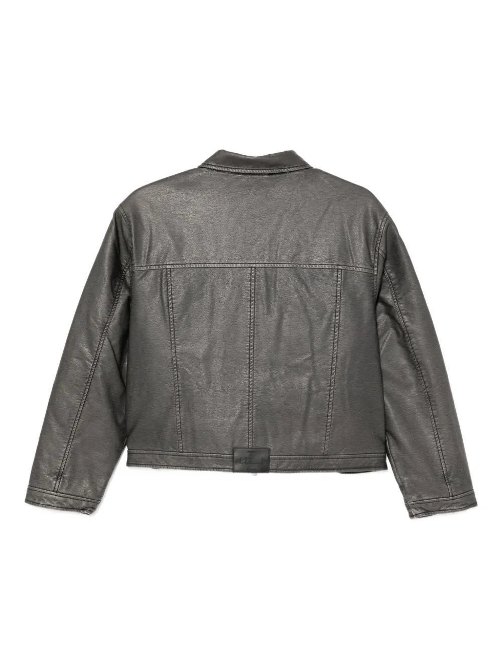 Izzue Logo-plaque Jacket In Gray