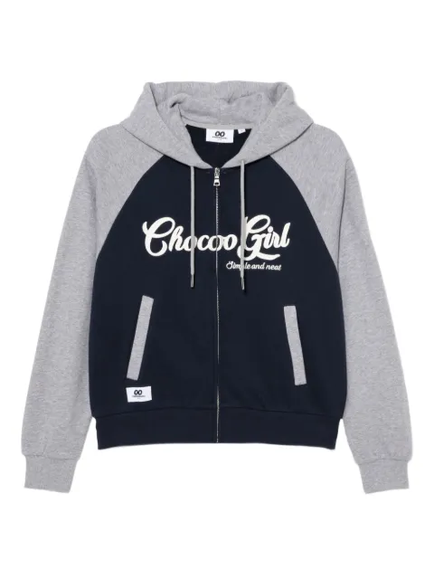 CHOCOOLATE logo-embroidered hoodie