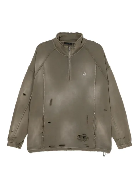 FIVE CM sudadera con efecto envejecido