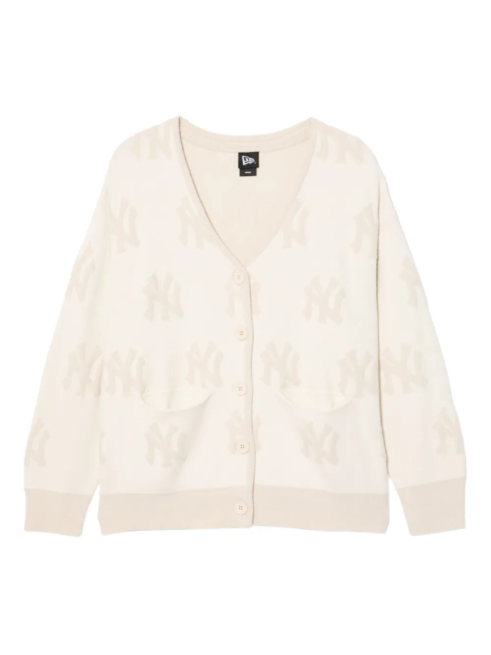 NEW ERA CAP monogram cardigan | Neutrals | Image 1
