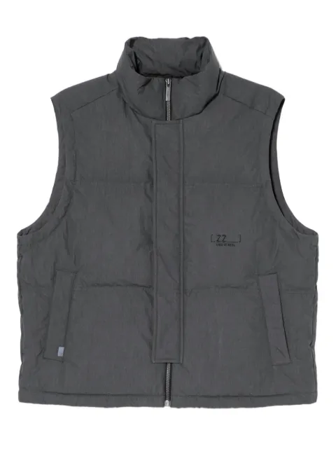 izzue logo-embroidered gilet