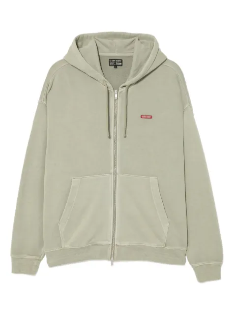 izzue logo-embroidered hoodie