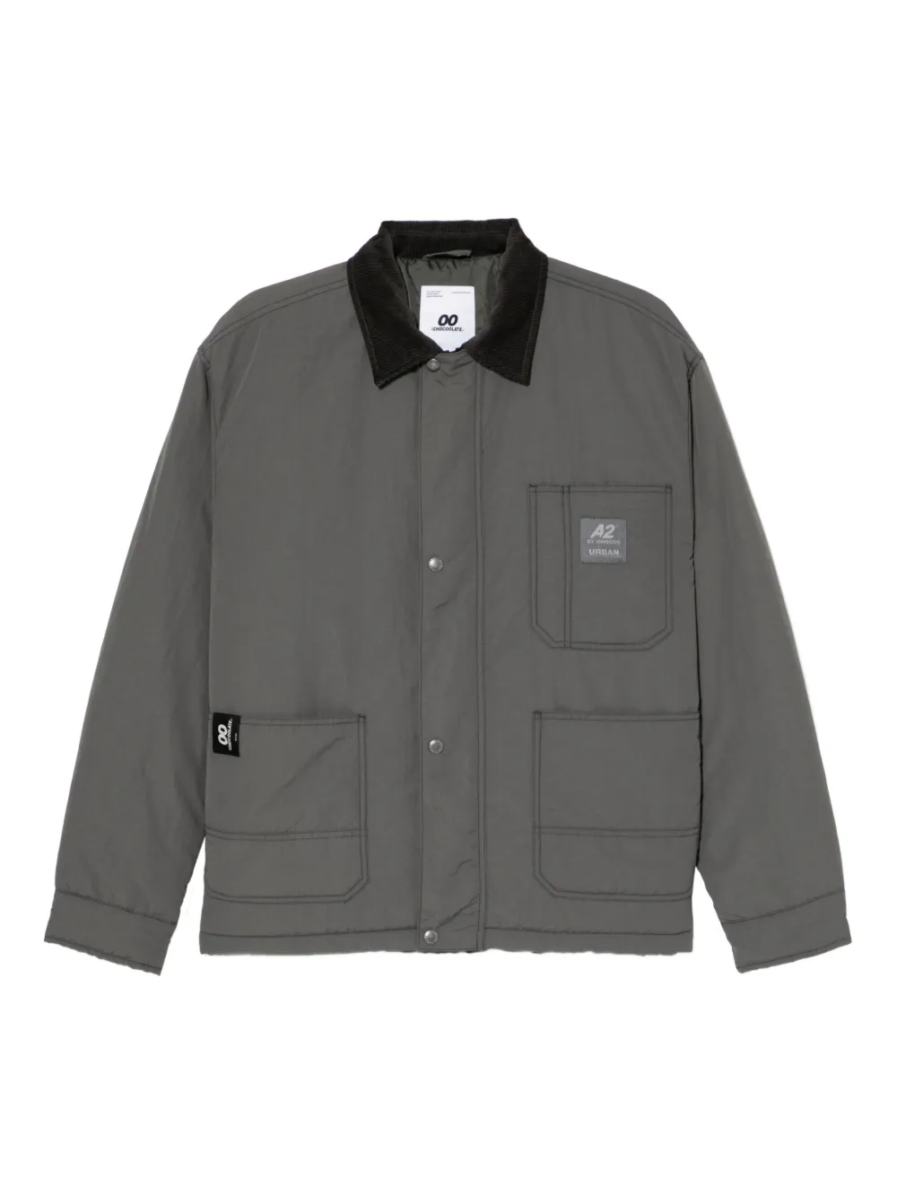 CHOCOOLATE logo-patch jacket | Grey | Image 1