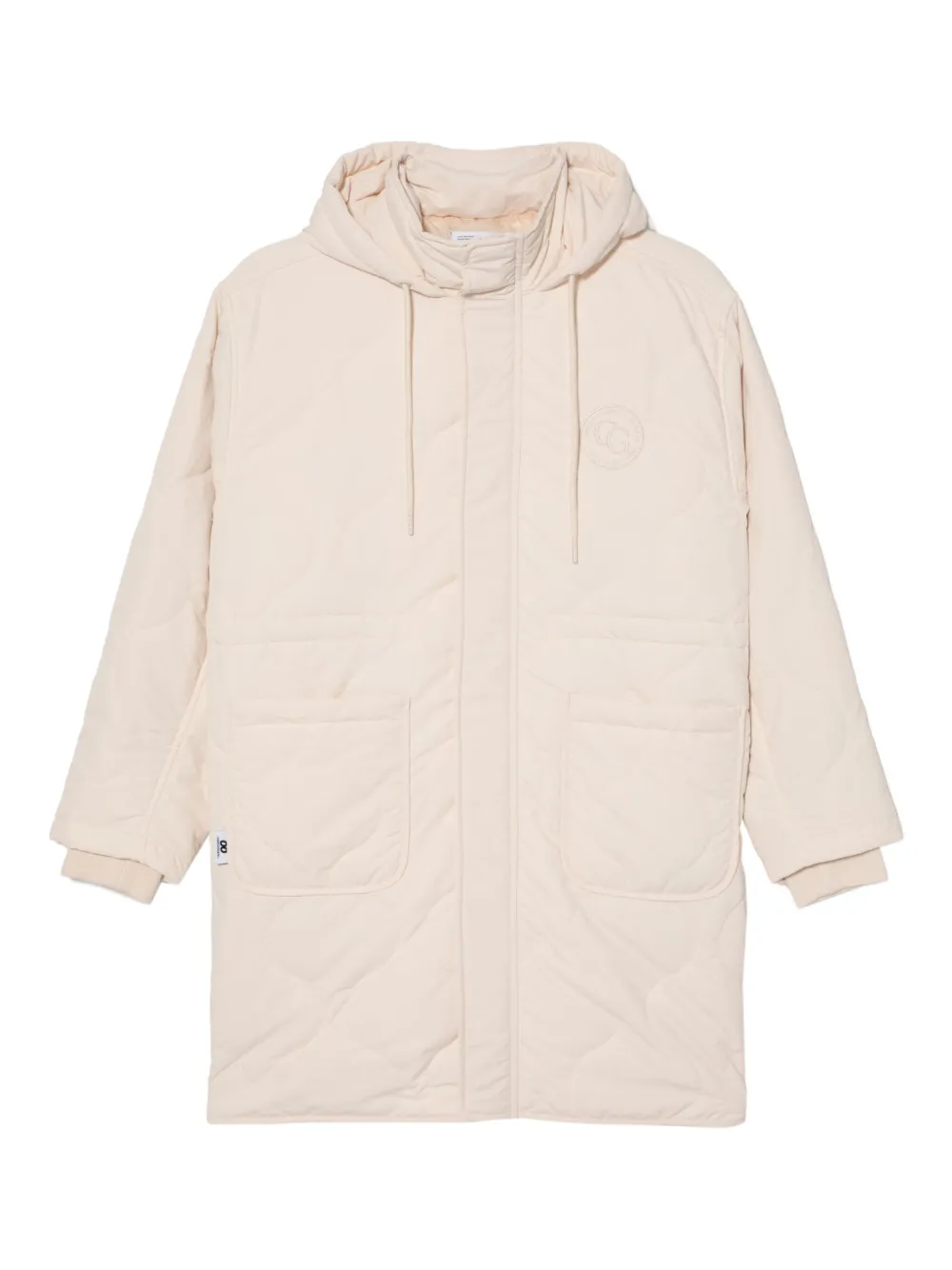 CHOCOOLATE logo-embroidered coat | Neutrals | Image 1