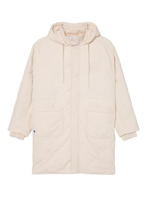 CHOCOOLATE logo-embroidered coat