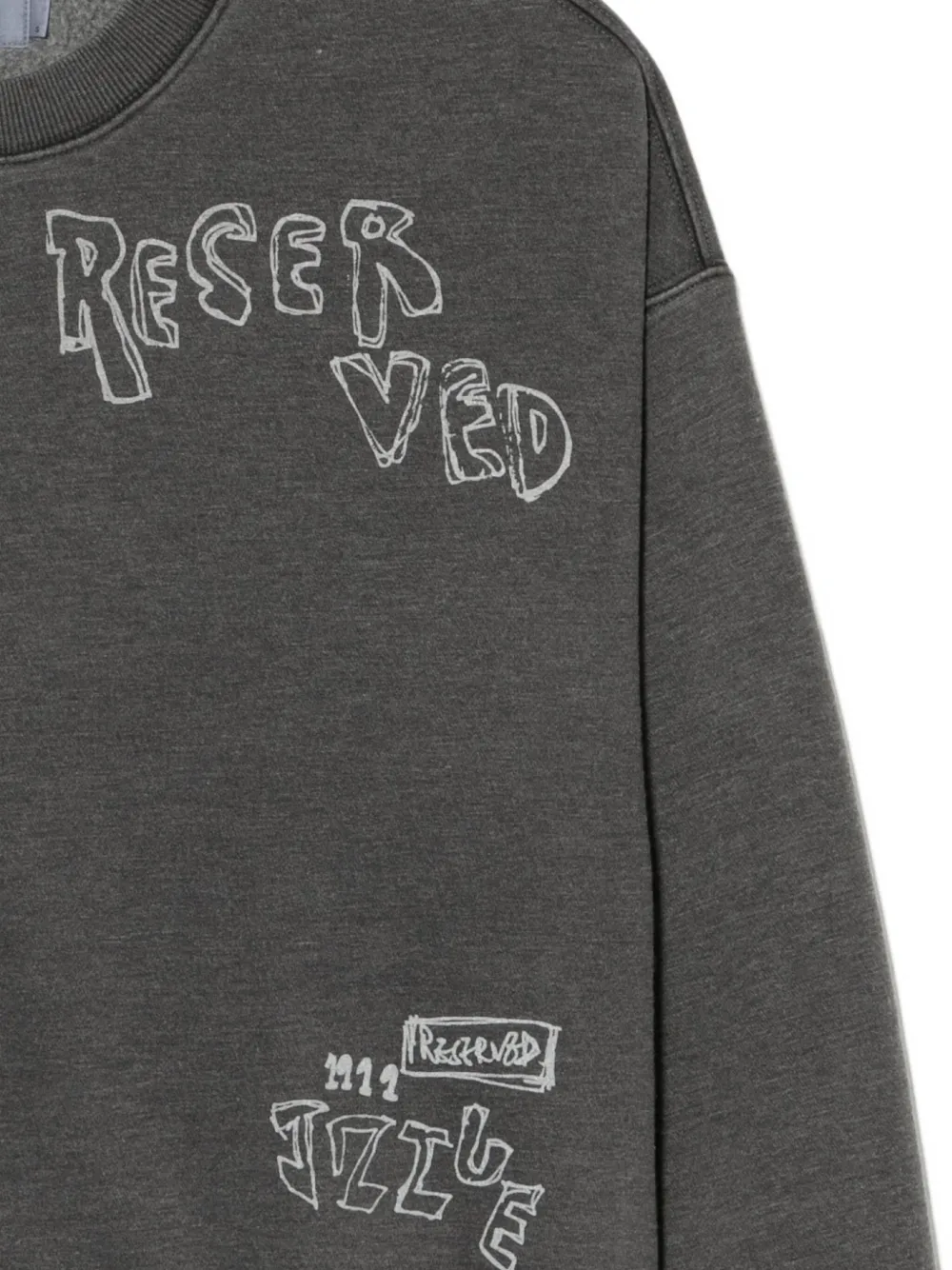 Izzue Sweathshirt Mit Grafischer Stickerei In Gray