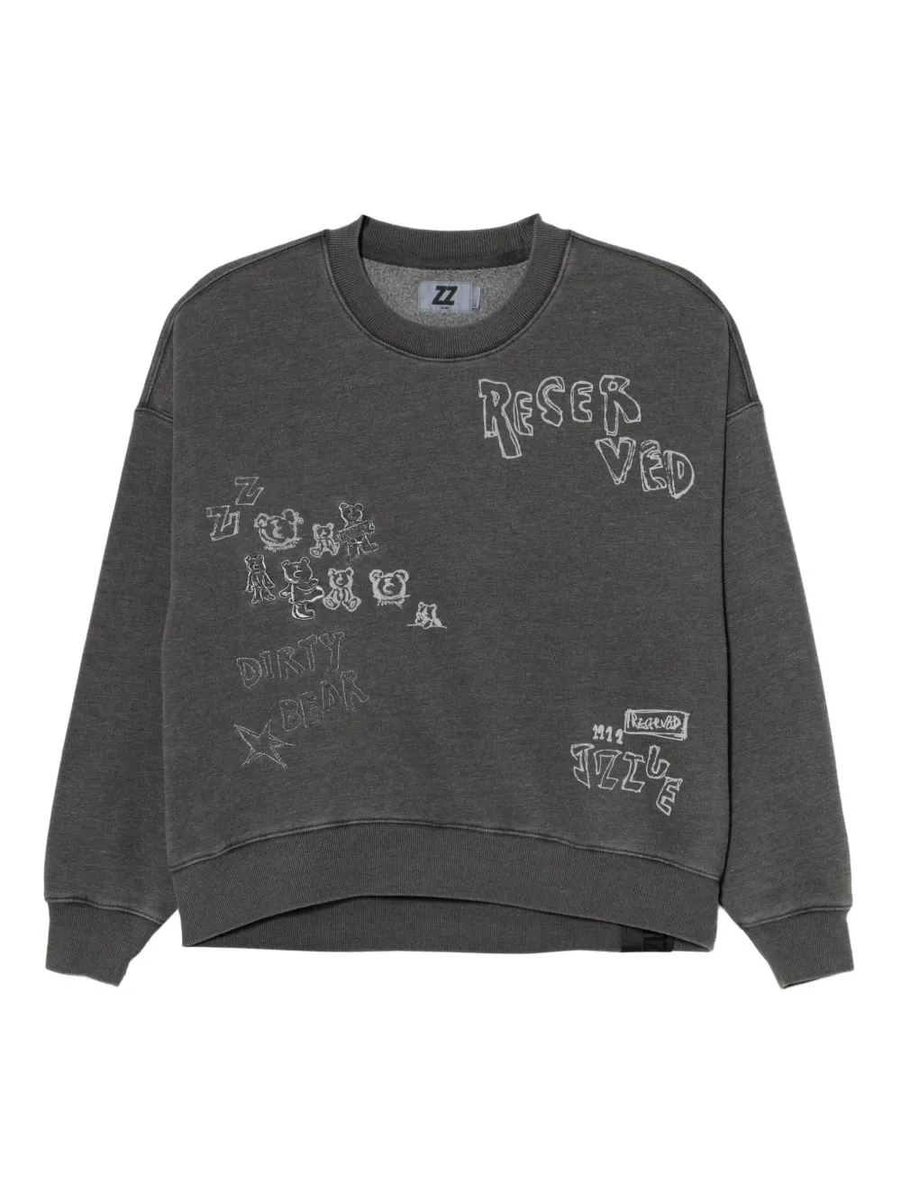 izzue sudadera con bordado gráfico | gris | Image 1