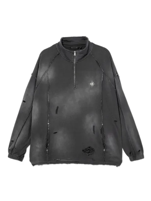 FIVE CM sudadera con efecto envejecido