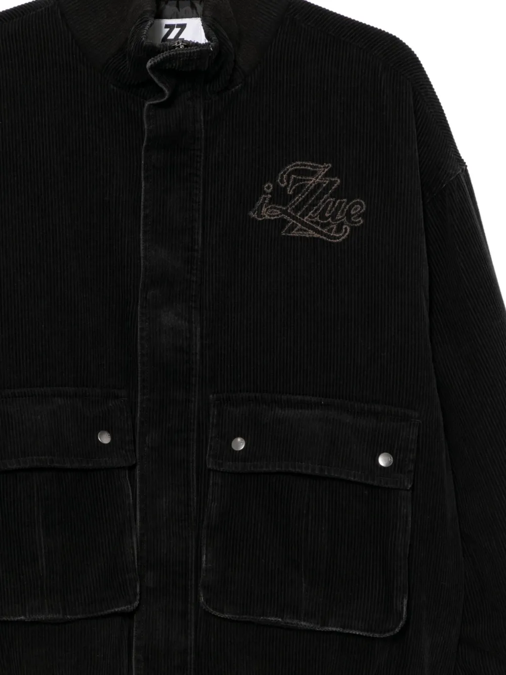 Izzue Jacke Mit Logo-stickerei In Black