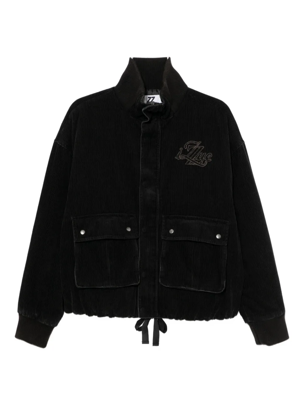 Izzue Jacke Mit Logo-stickerei In Black