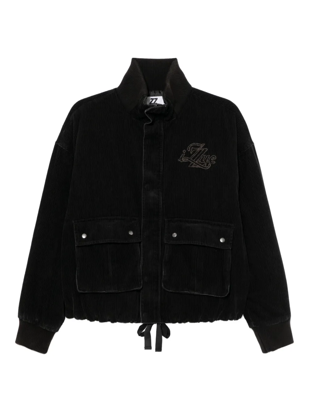izzue logo-embroidered jacket | Black | Image 1