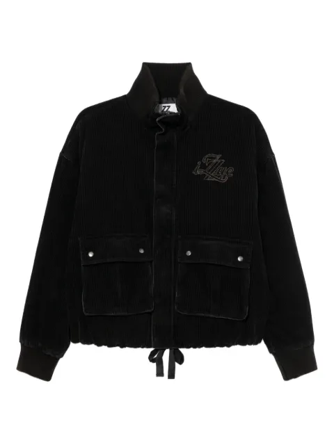 izzue logo-embroidered jacket