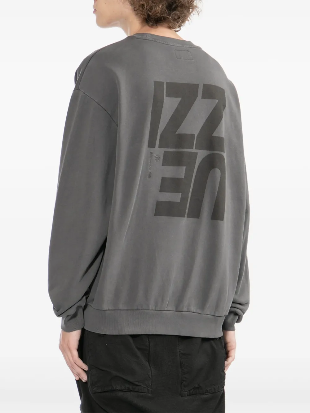izzue Sweater met geborduurd logo Grijs