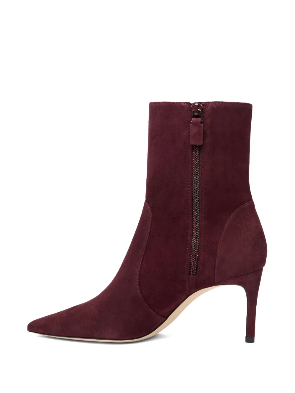 Stuart Weitzman 75mm Stuart Power Pointed-toe Boots In Red