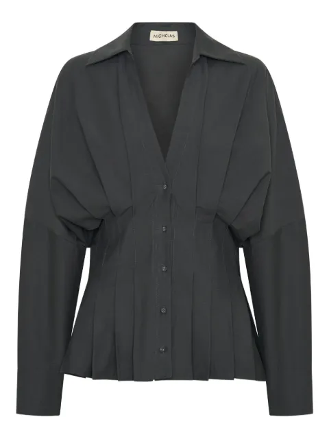 Nicholas Reggie pleated shirt