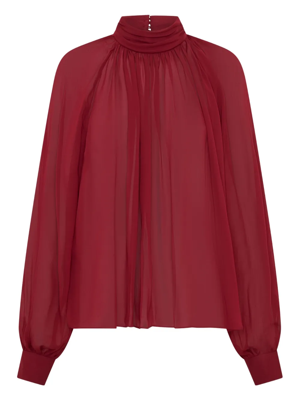 Nicholas Solene high-neck long-sleeves top - レッド Nicholas Solene high-neck long-sleeves top - レッド