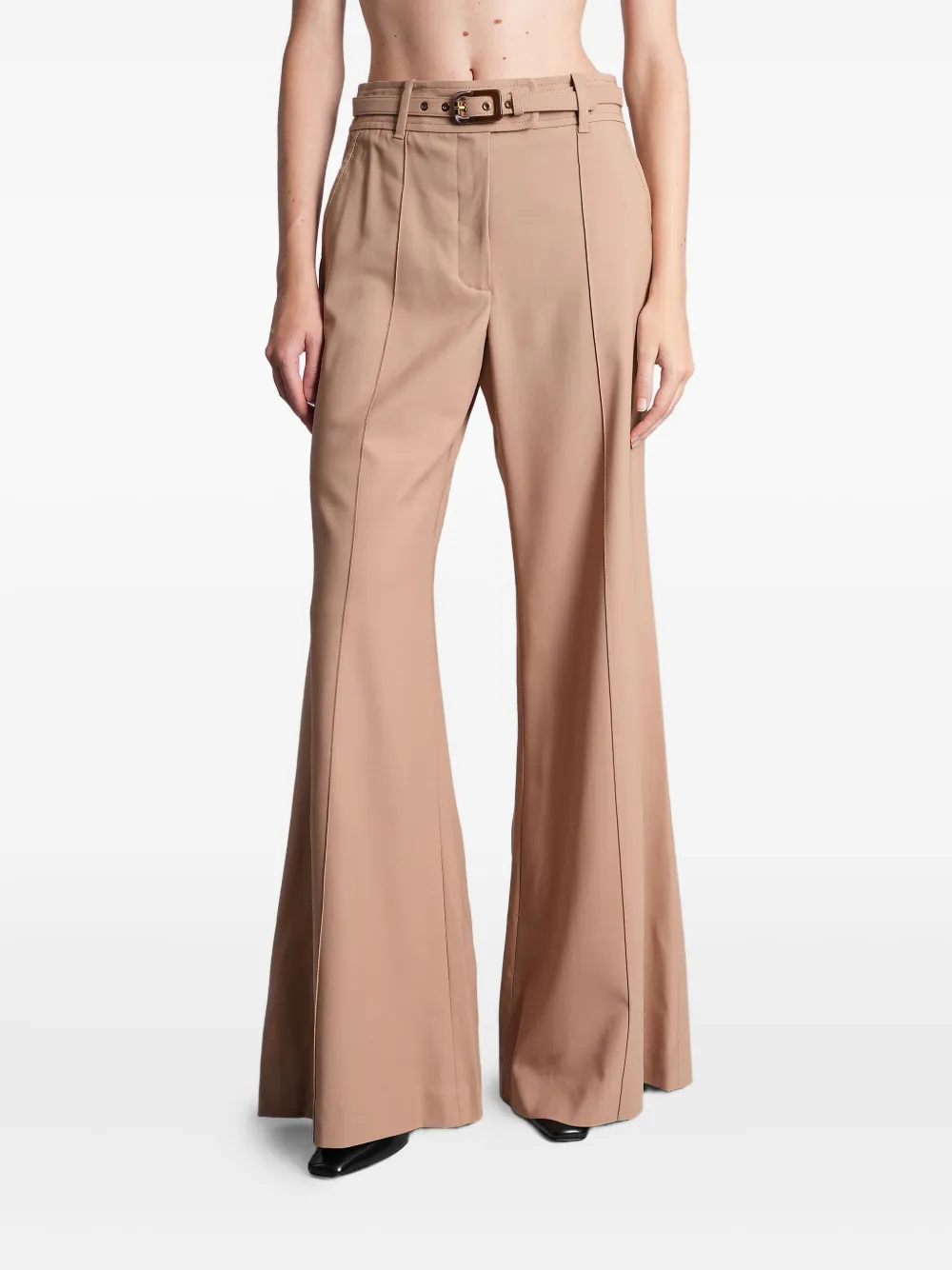 Zimmermann Hypnotic Belted Trousers In Neutral