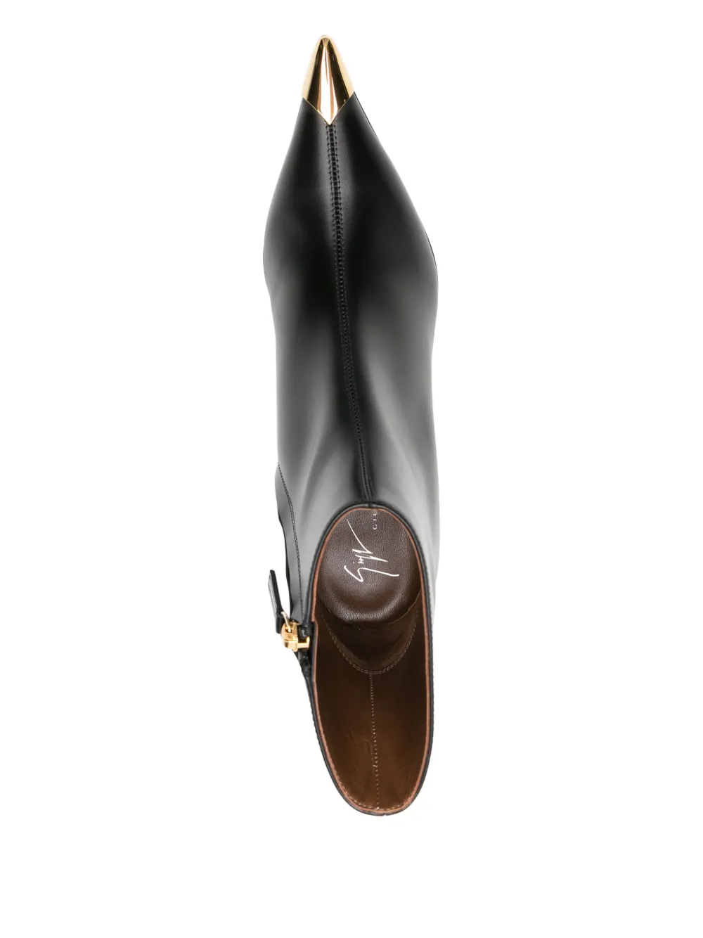 Giuseppe Zanotti 50mm pointed-toe heeled boots Zwart