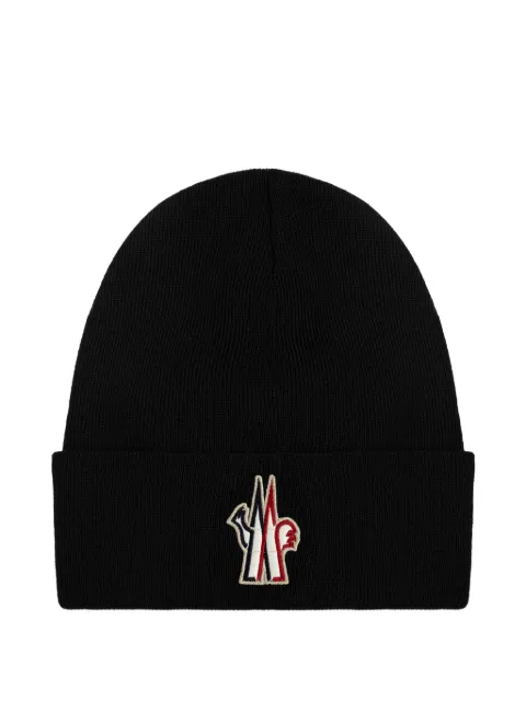 Moncler Grenoble Beanie mit Logo-Patch