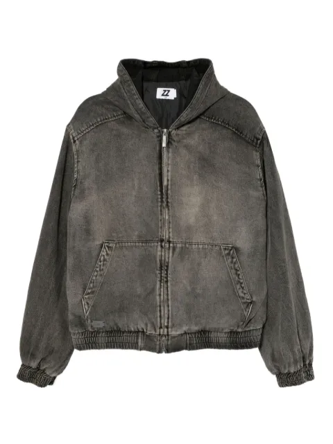 izzue denim hooded jacket