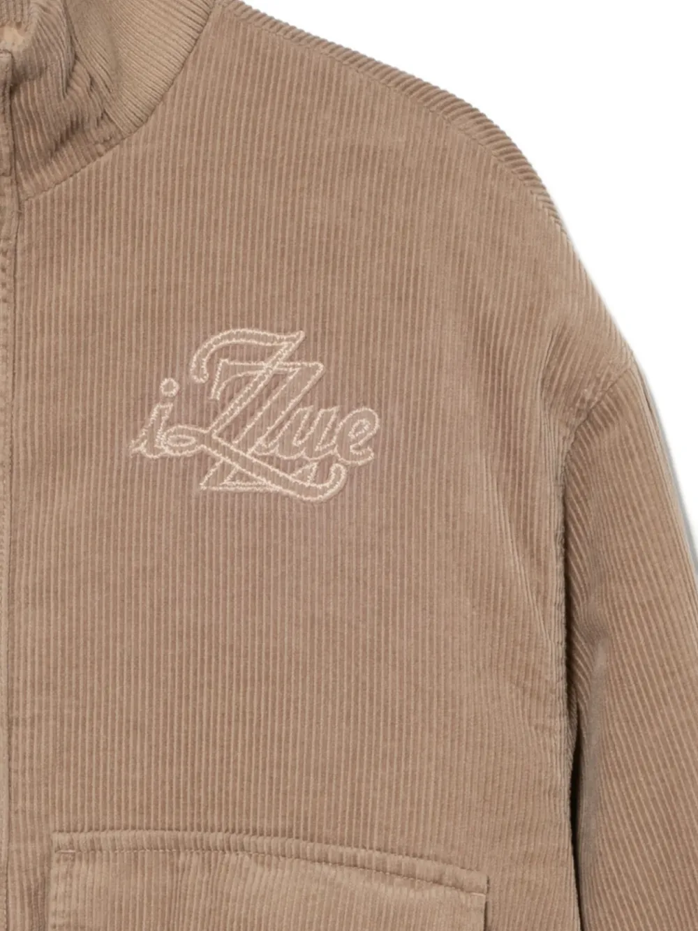 izzue Jack met geborduurd logo Beige