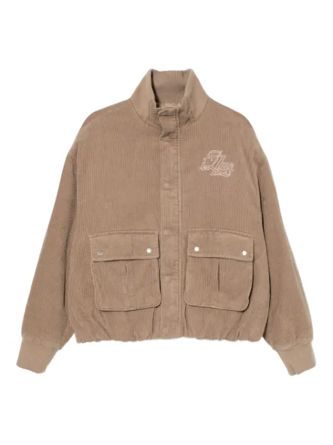 izzue logo-embroidered jacket