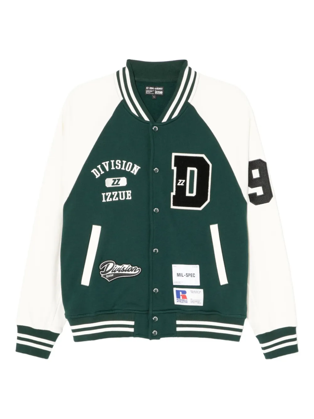 izzue logo-badge bomber jacket | Green | Image 1