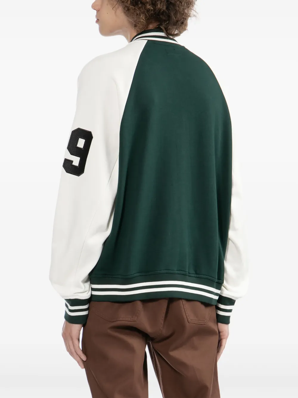 Izzue Logo-badge Bomber Jacket In Green