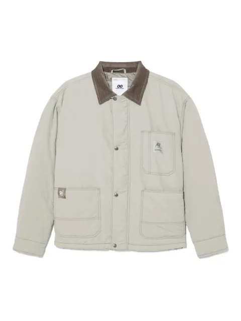 CHOCOOLATE logo-patch shirt jacket