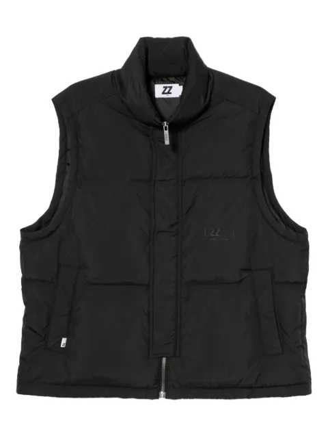 izzue logo-embossed gilet