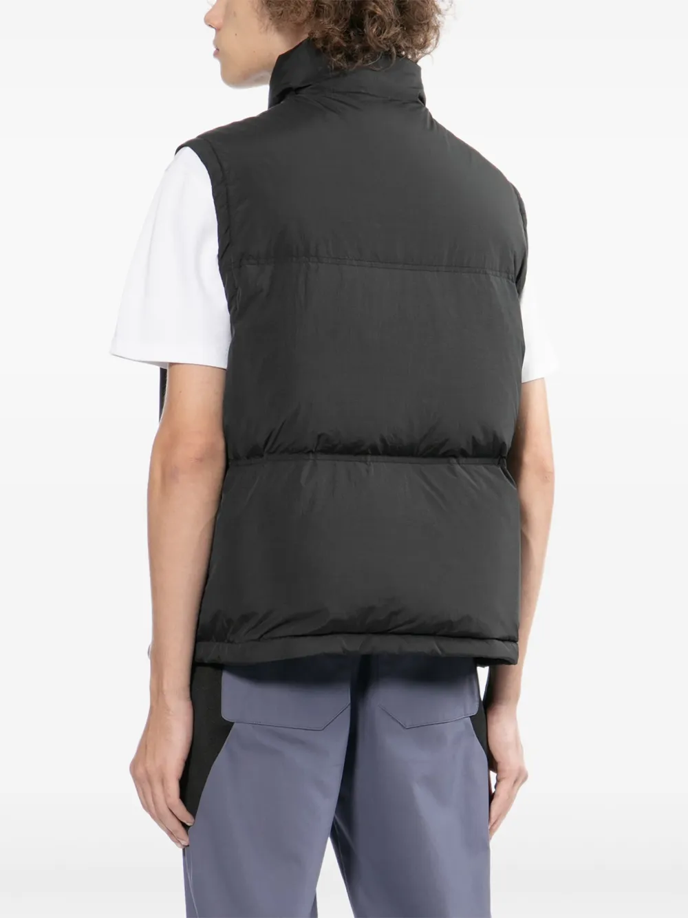 izzue Bodywarmer met logo-reliëf Zwart