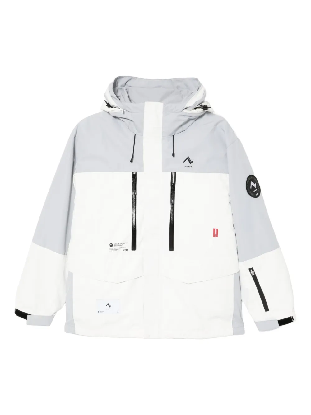 izzue logo-embroidered jacket | White | Image 1