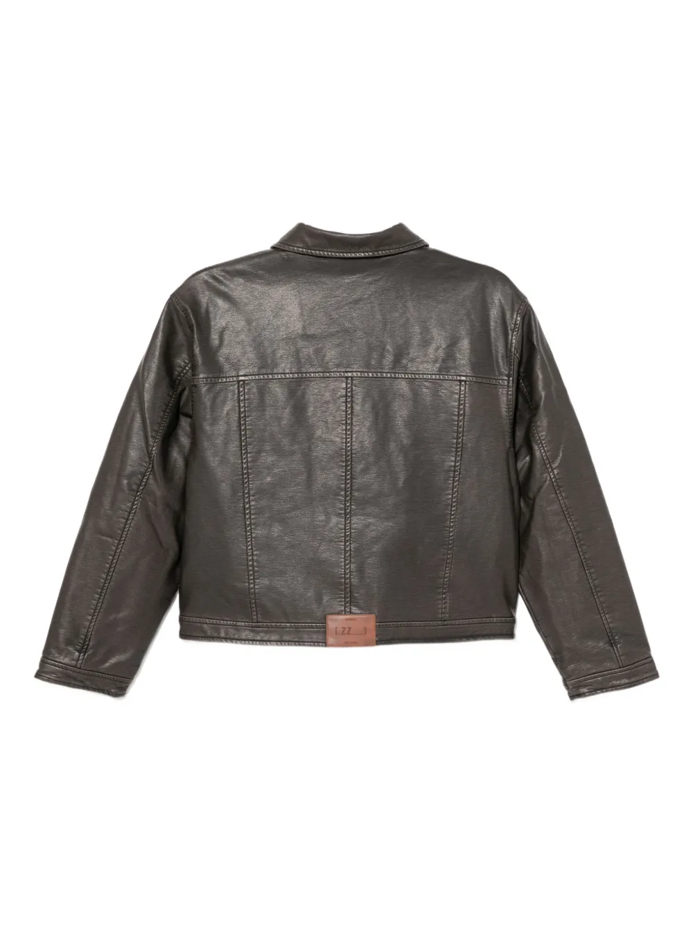Izzue Jacke Mit Logo-schild In Gray