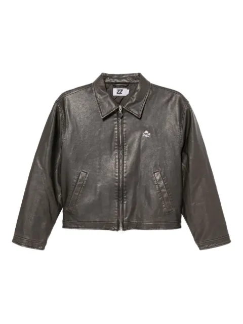 izzue logo-plaque jacket