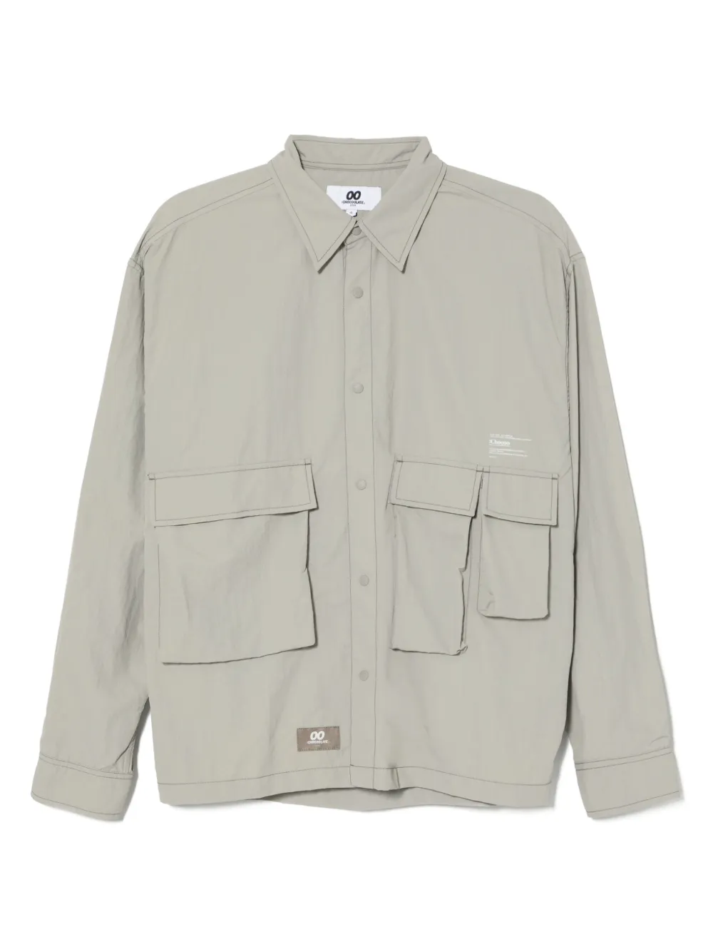 CHOCOOLATE logo-print shirt | Grey | Image 1