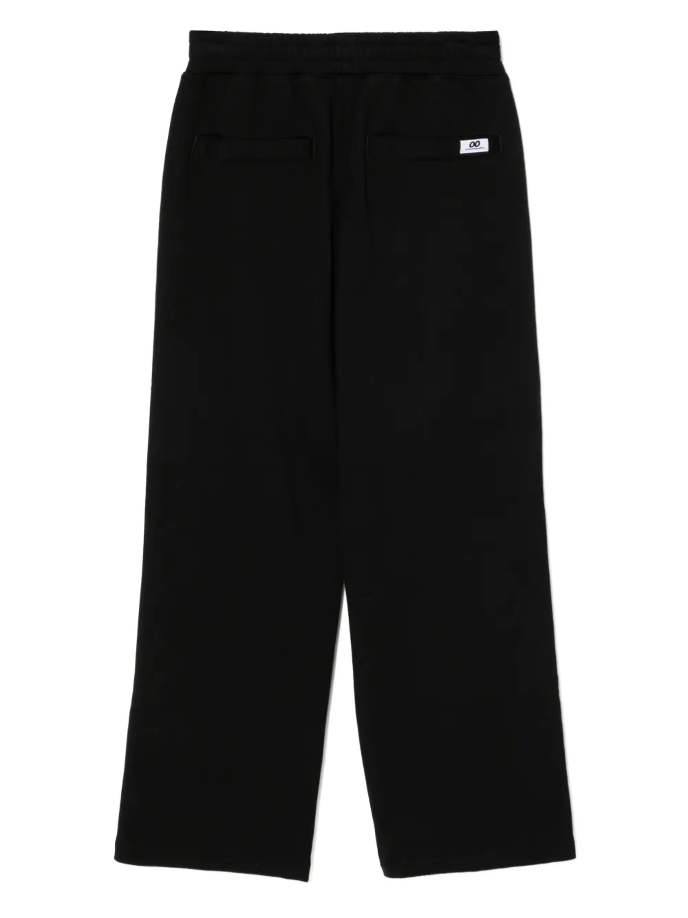 CHOCOOLATE Broek met geborduurde puppy - Zwart