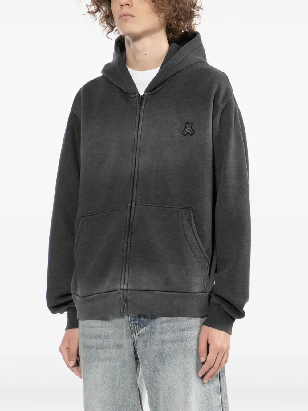 izzue Hoodie met borduurwerk Grijs