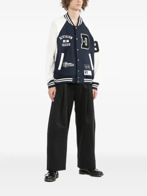 izzue x Russell Athletic logo-embroidered bomber jacket