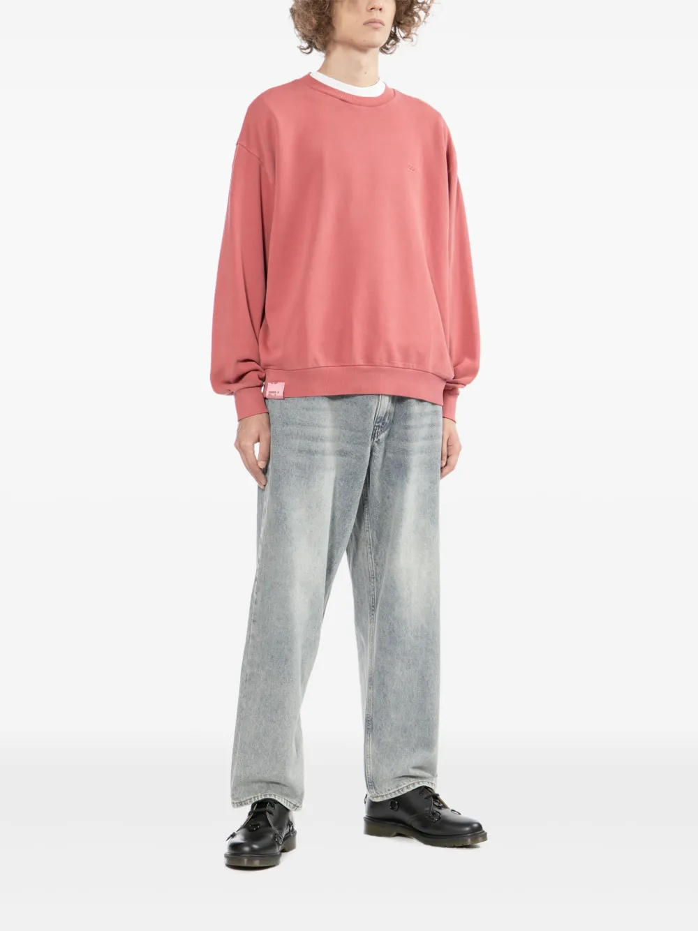 Izzue Sweater met geborduurd logo - Rood