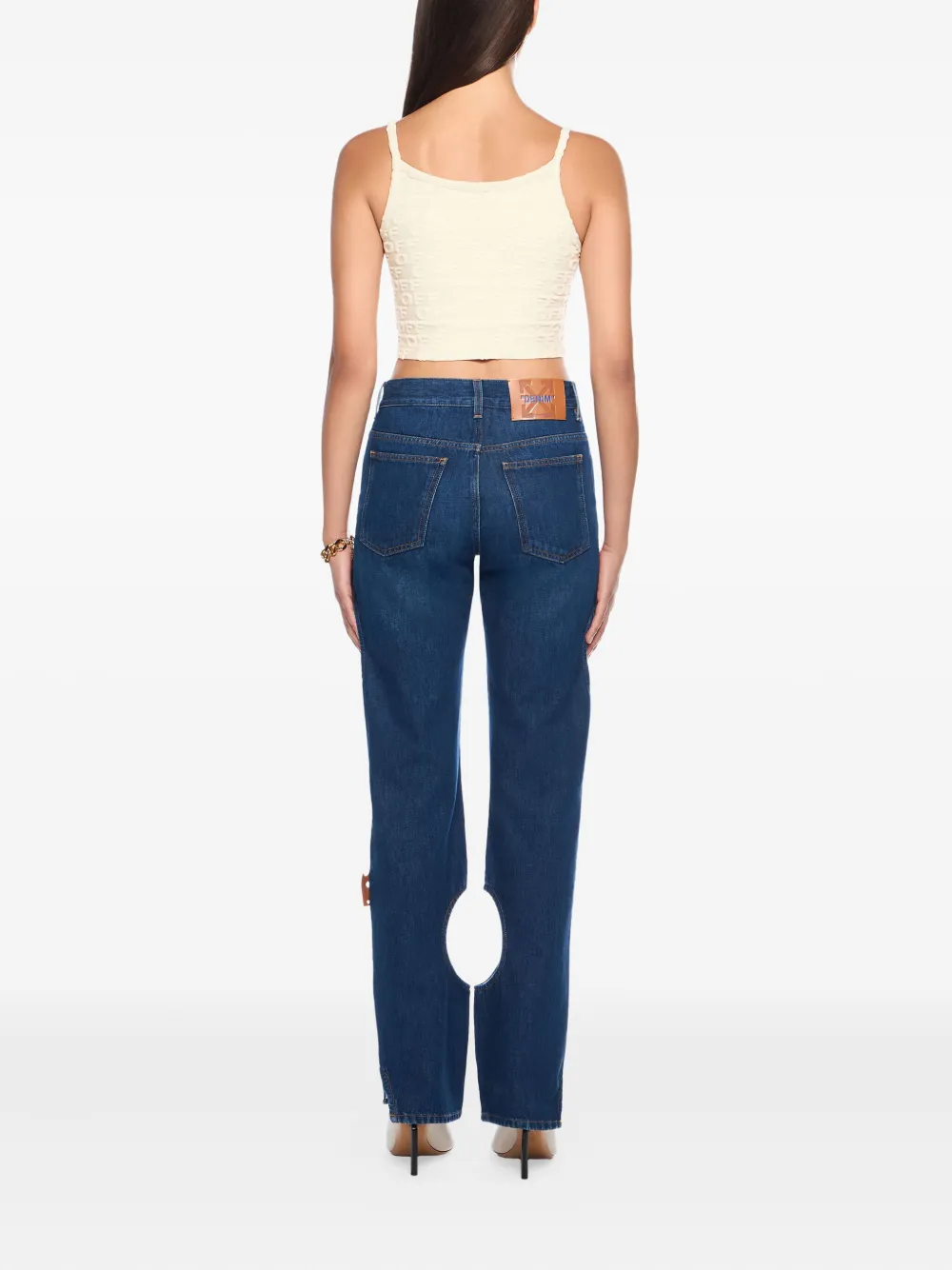 Off-white Monogram Embossed Terry Top In Neutral