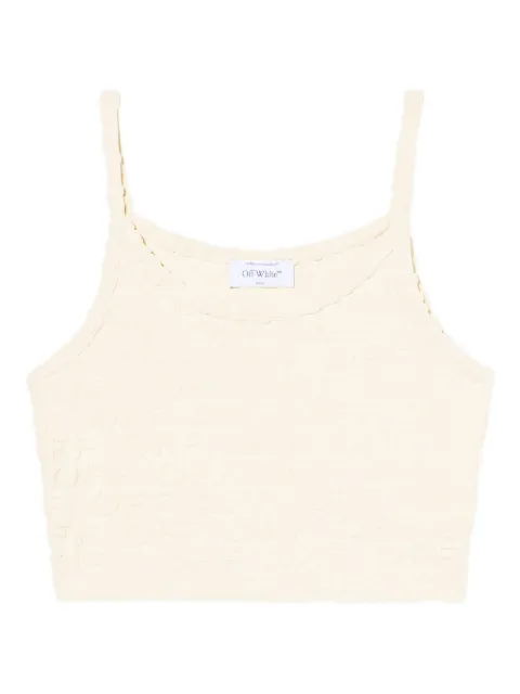 Off-White top con monograma en relieve