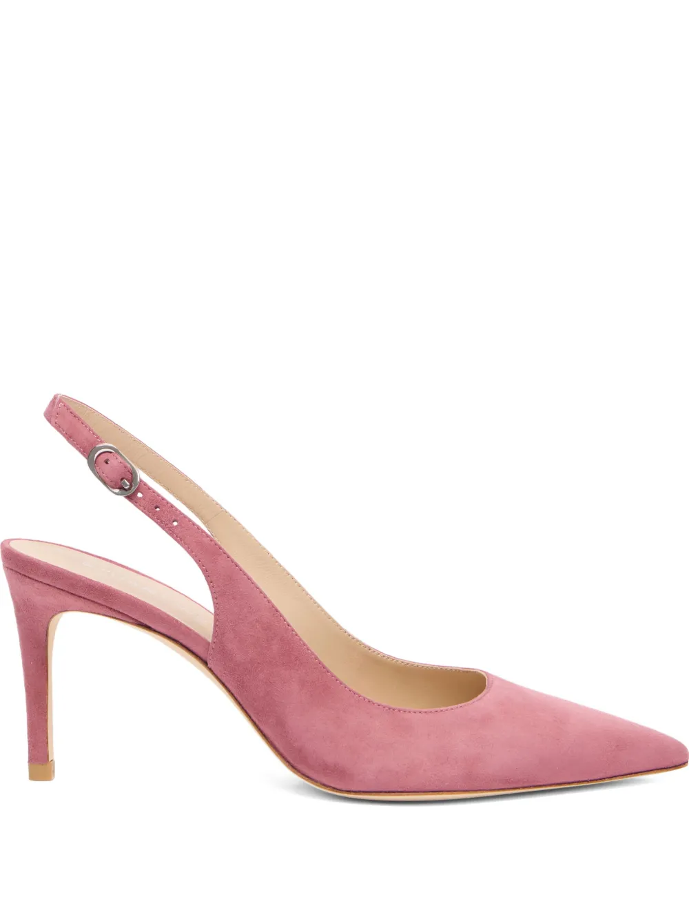 Stuart Weitzman 75 mm Stuart Power pointed sling-back pumps | Pink | Image 1