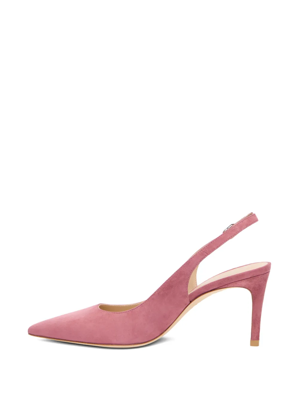 Stuart Weitzman 75 Mm Stuart Power Pointed Sling-back Pumps In Pink