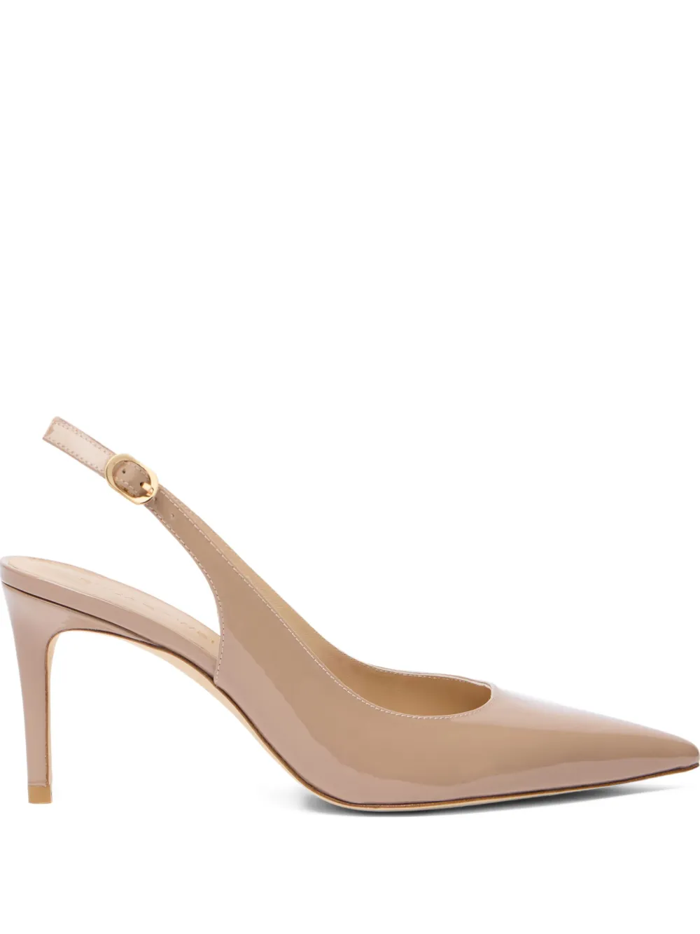 Stuart Weitzman 75mm Stuart Power pointed sling-back pumps | Neutrals | Image 1