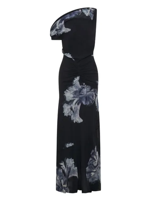 Nicholas Elza one-shoulder floral maxi dress