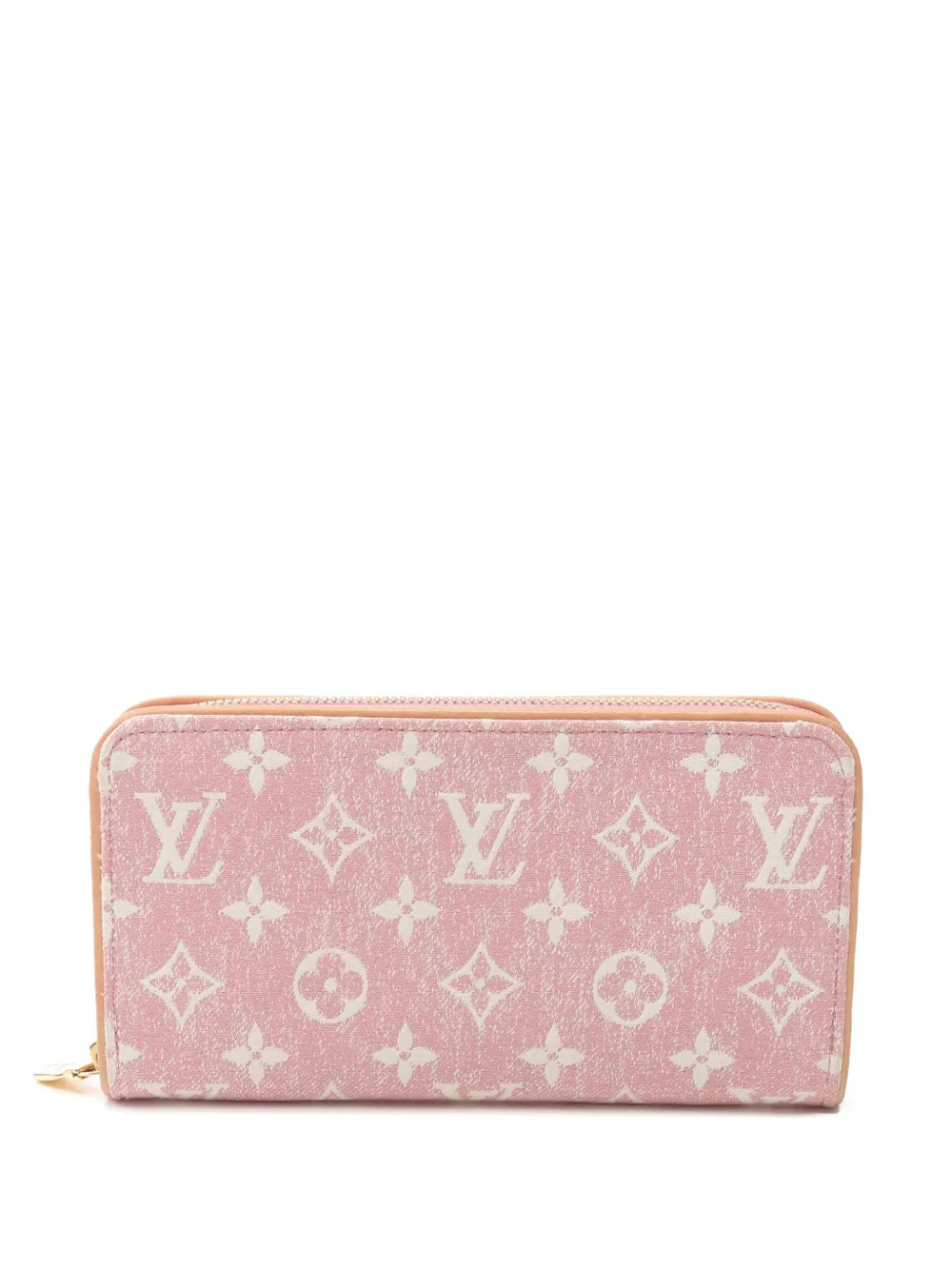 Louis Vuitton Pre-Owned 2021-2025 Monogram Denim Jacquard Zippy Wallet Louis Vuitton Pre-Owned 2021-2025 Monogram Denim Jacquard Zippy Wallet