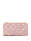 Louis Vuitton Pre-Owned 2021-2025 Monogram Denim Jacquard Zippy Wallet long wallets - Pink