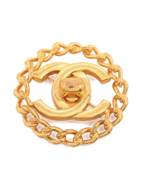 CHANEL Pre-Owned broche à logo