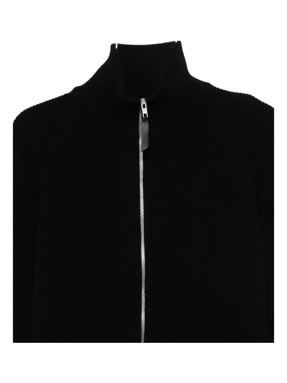 Maison Margiela Zip-up Cardigan In Black
