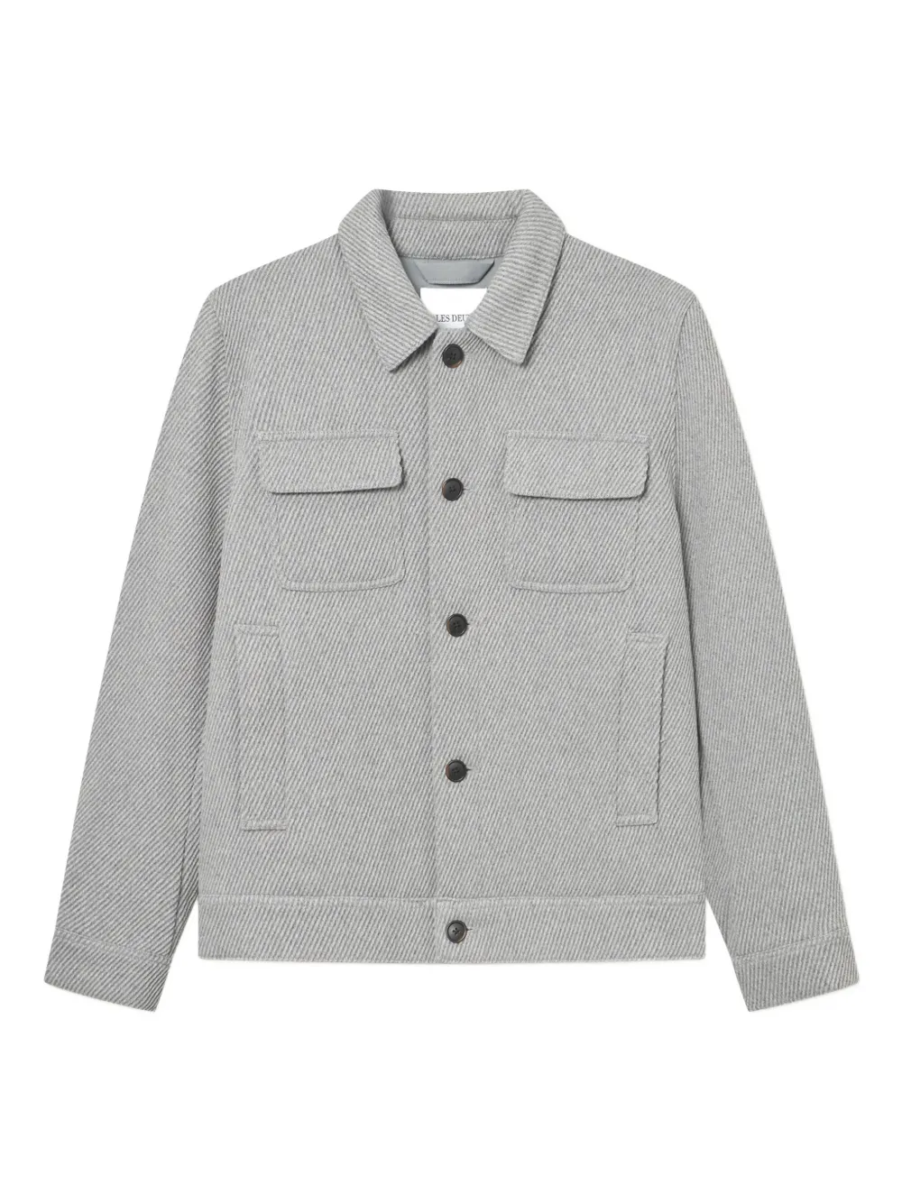 Les Deux Nash twill wool jacket | Grey | Image 1